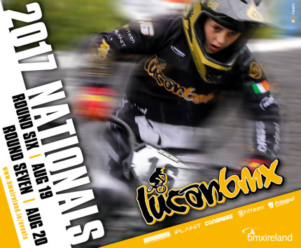 2017 Irish BMX Series Poster Round 6-7 Lucan Yellow